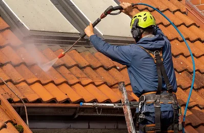 Démoussage et hydrofuge de toiture à Lanans